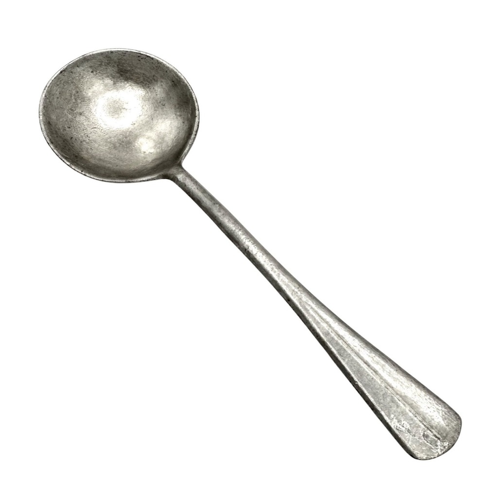 Vintage Cast Aluminum‎ Serving Spoon "S" Stamp – Likely German 1930s–40s